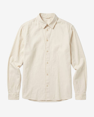 KnowledgeCotton Apparel - MEN Dune regular flannel shirt Shirts 1228 Light feather gray