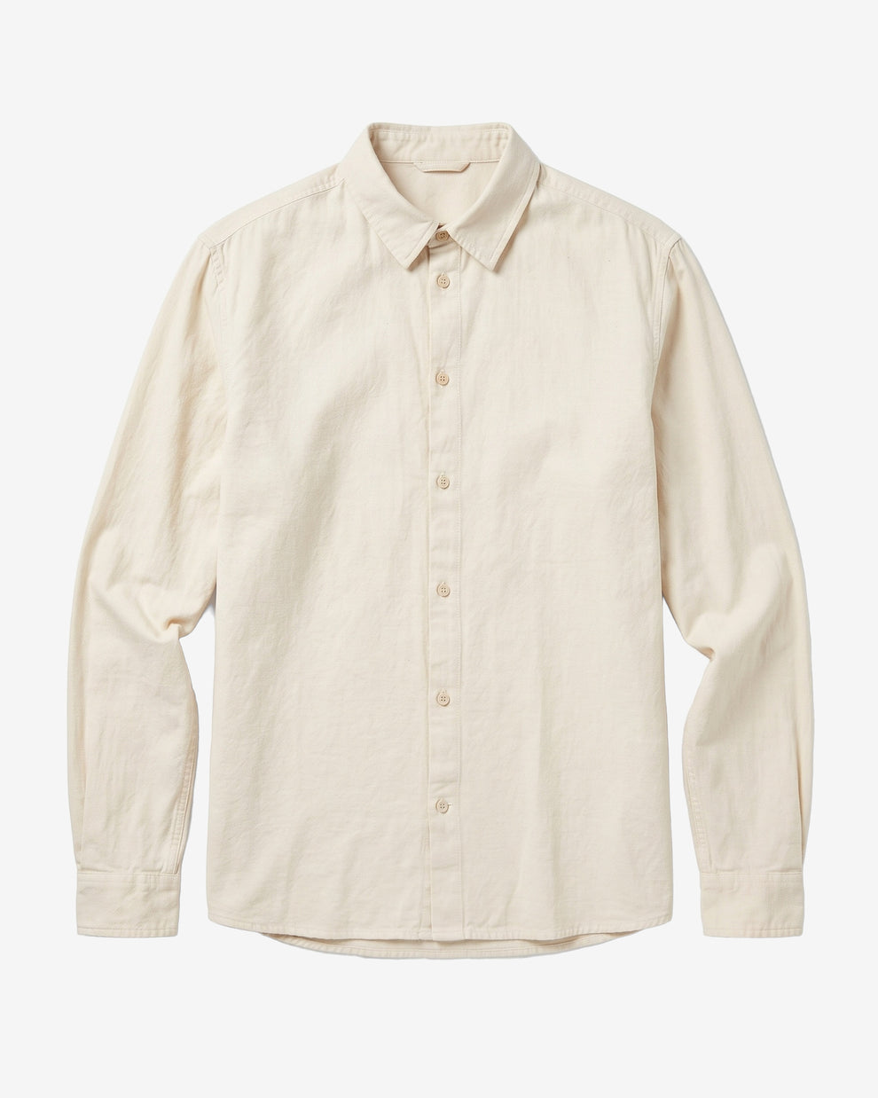 KnowledgeCotton Apparel - MEN Dune regular flannel shirt Shirts 1228 Light feather gray