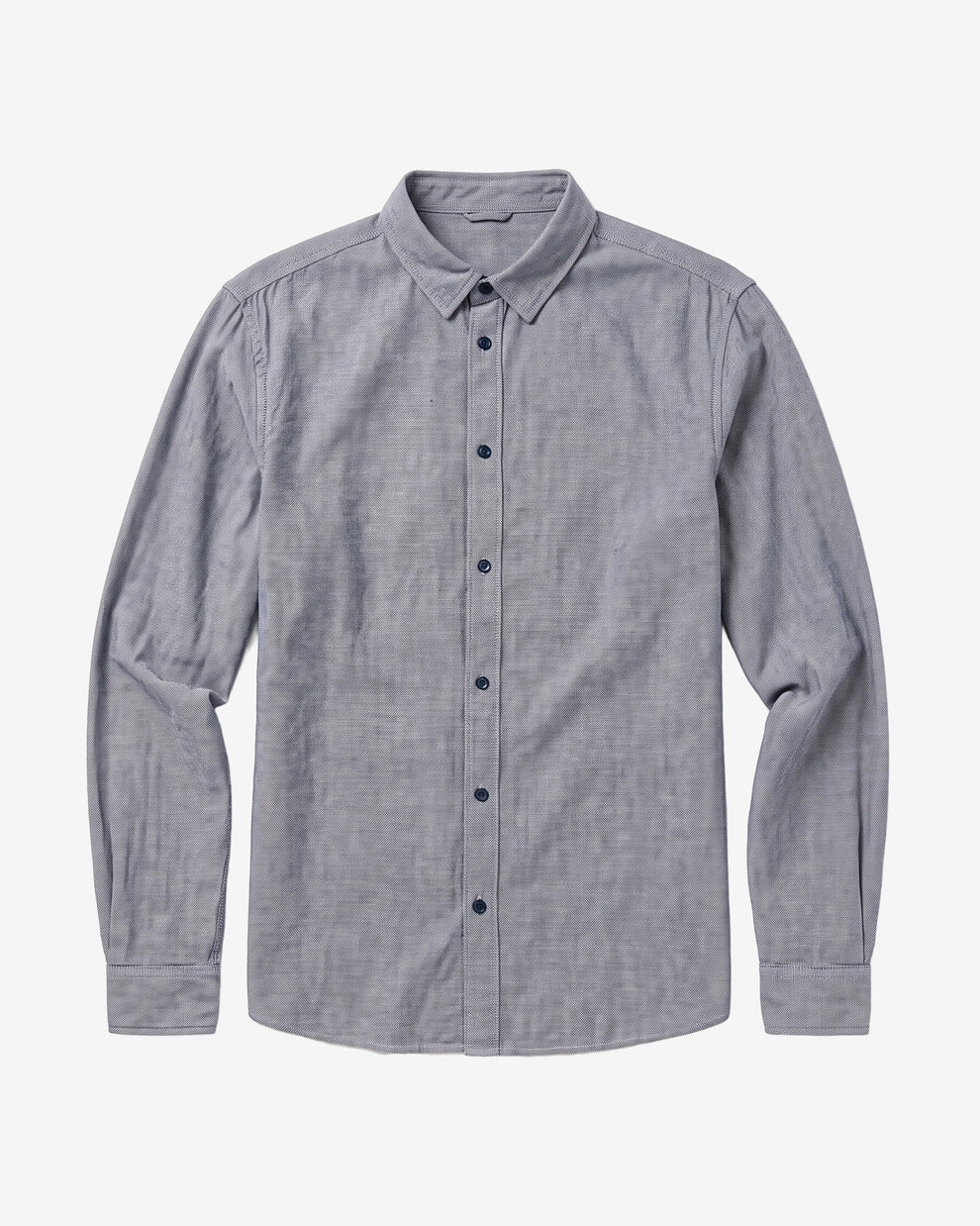KnowledgeCotton Apparel - MEN Dune regular flannel shirt Shirts 1412 Night Sky