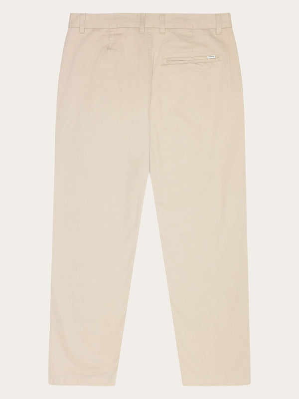 KnowledgeCotton Apparel - MEN FLINT Organic Cotton Twill Chino GOTS/Vegan Pants 1228 Light feather gray