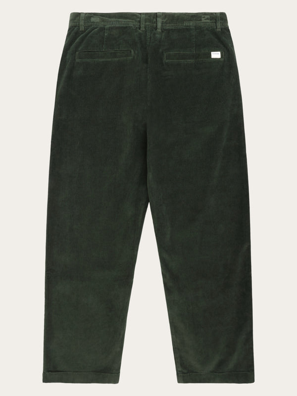 KnowledgeCotton Apparel - MEN FLINT wide corduroy chino pants Pants 1090 Forrest Night