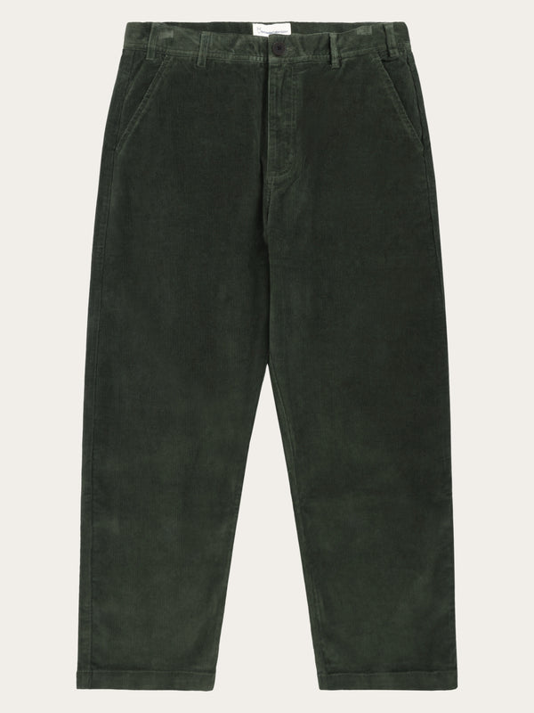 KnowledgeCotton Apparel - MEN FLINT wide corduroy chino pants Pants 1090 Forrest Night
