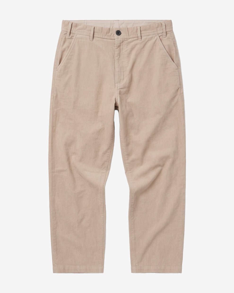 KnowledgeCotton Apparel - MEN FLINT wide corduroy chino pants Pants 1228 Light feather gray