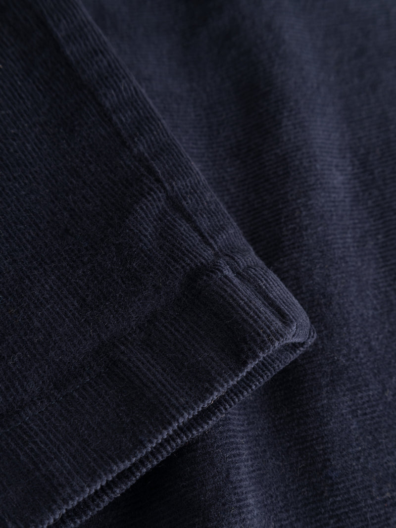 KnowledgeCotton Apparel - MEN FLINT wide corduroy chino pants Pants 1412 Night Sky