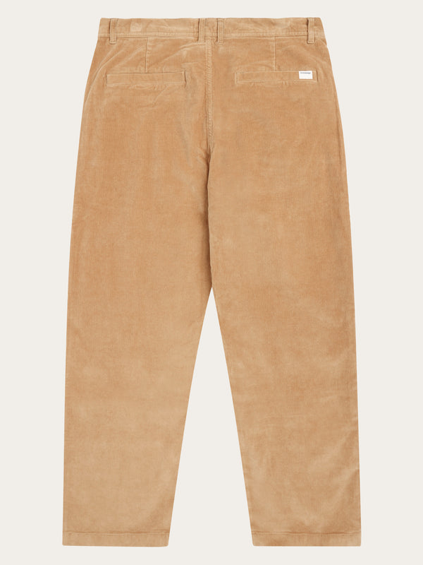 KnowledgeCotton Apparel - MEN FLINT wide corduroy chino pants Pants 1484 Apple Cinnamon