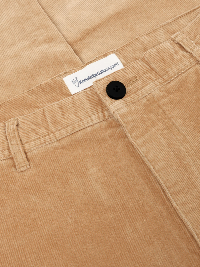 KnowledgeCotton Apparel - MEN FLINT wide corduroy chino pants Pants 1484 Apple Cinnamon