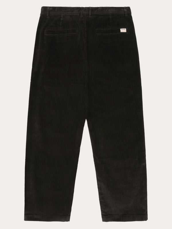 KnowledgeCotton Apparel - MEN FLINT wide corduroy chino pants Pants 1487 Chocolate Torte