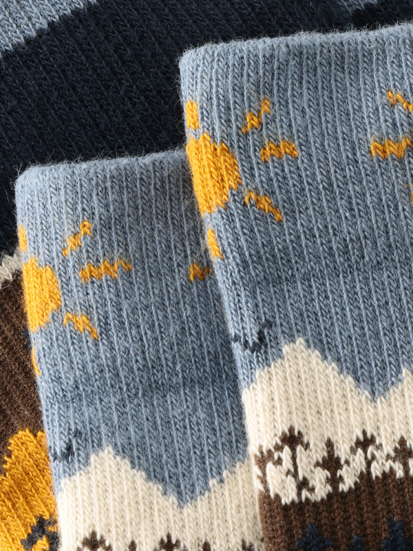 KnowledgeCotton Apparel - UNI Fair Isle sock - GOTS/Vegan Socks 9932 Multi color AOP