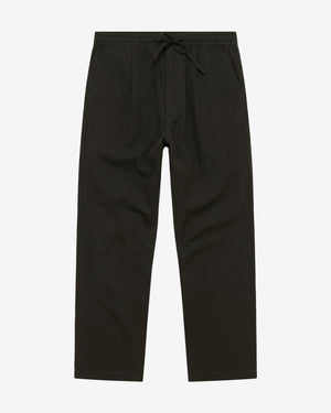 KnowledgeCotton Apparel - MEN Fig comfort herringbone pants Pants 1090 Forest Night