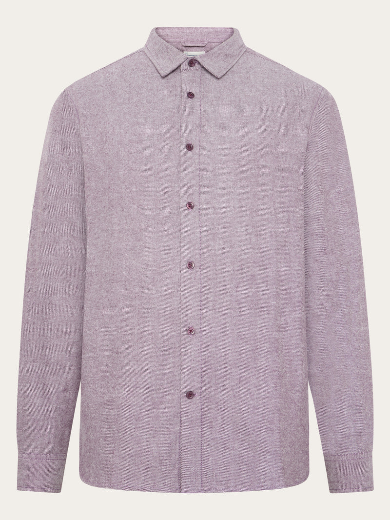 KnowledgeCotton Apparel - MEN Flannel shirt Shirts 1281 Fig