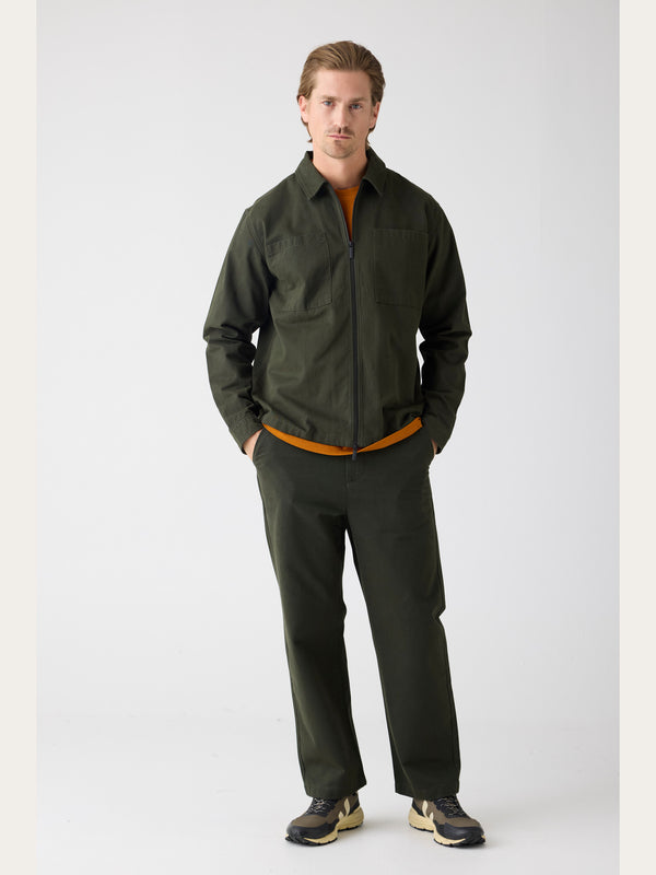 KnowledgeCotton Apparel - MEN Flint wide chino pants Pants 1090 Forrest Night