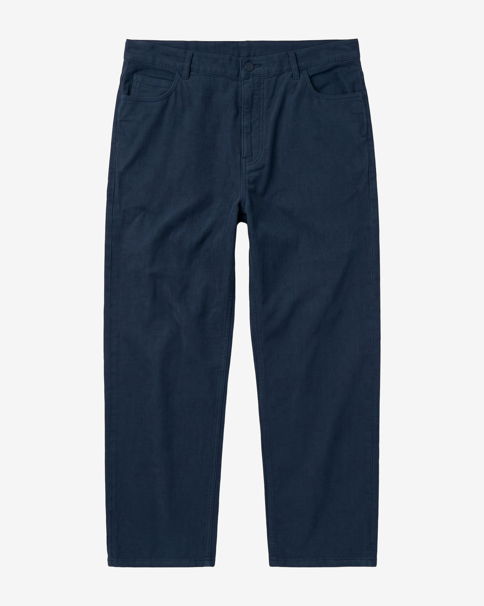 KnowledgeCotton Apparel - MEN Flint wide twill pants Pants 1001 Total Eclipse
