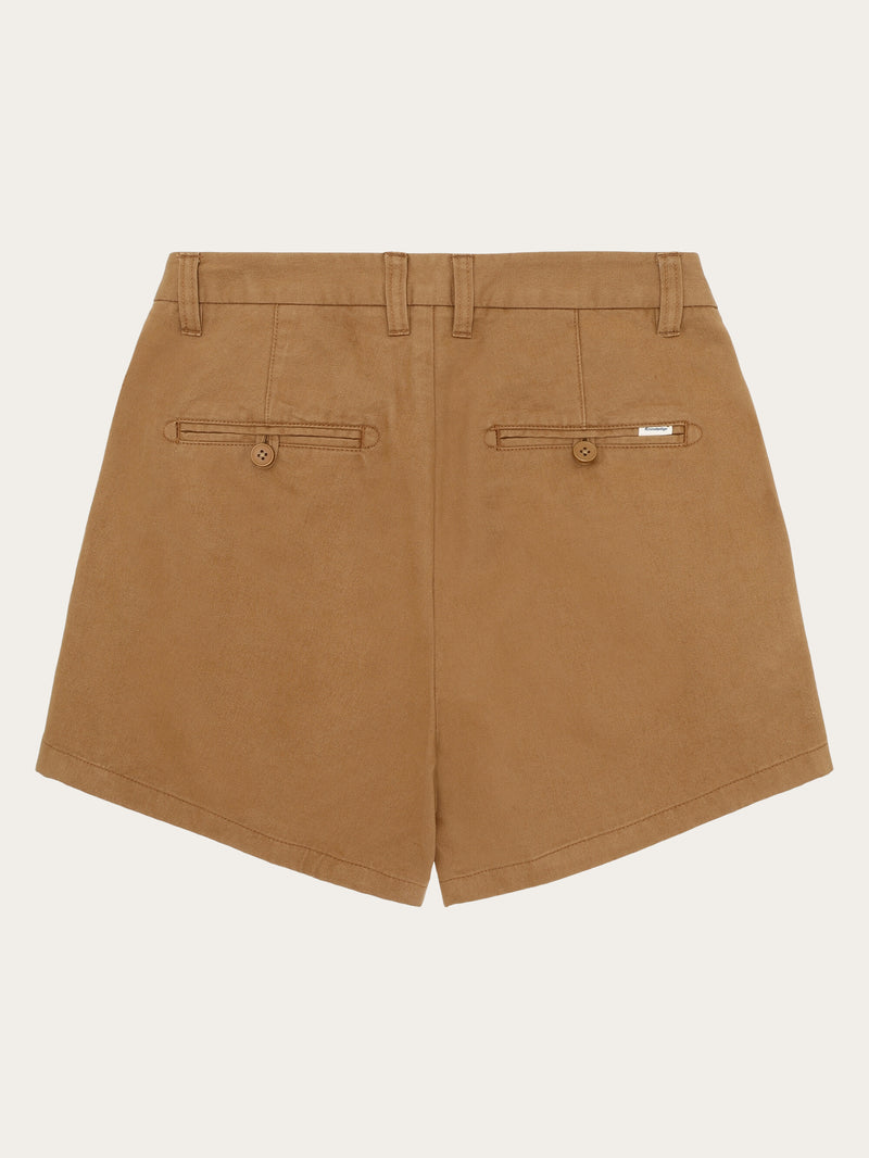 KnowledgeCotton Apparel - WMN GALE boyfriend mid-rise twill chino shorts - GOTS/Vegan Shorts 1019 Tuffet