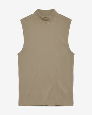 KnowledgeCotton Apparel - WMN High neck rib top T-shirts 1495 Twill