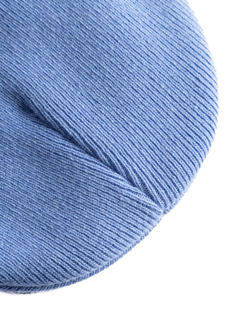 KnowledgeCotton Apparel - YOUNG Kids Wool beanie Hats 1414 Dusty Blue Melange