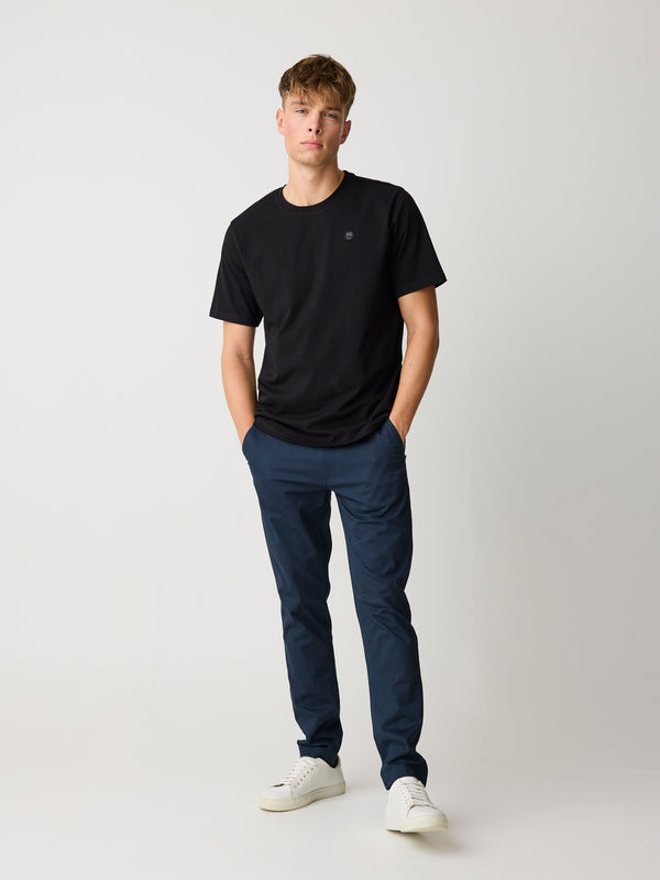 KnowledgeCotton Apparel - MEN LUCA slim twill chino pants Pants 1001 Total Eclipse