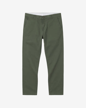 KnowledgeCotton Apparel - MEN LUCA slim twill chino pants Pants 1090 Forest Night