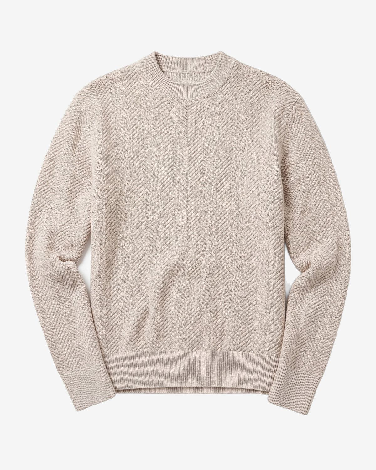 KnowledgeCotton Apparel - MEN Lambswool jacquard sweater Knits 1074 Nature Melange