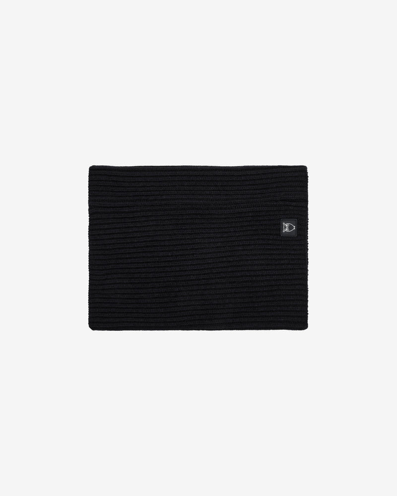 KnowledgeCotton Apparel - UNI Lambswool rib snood Scarfs 1300 Black Jet