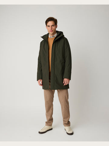 KnowledgeCotton Apparel - MEN Long soft shell jacket CLIMATE SHELL™ Jackets 1090 Forrest Night