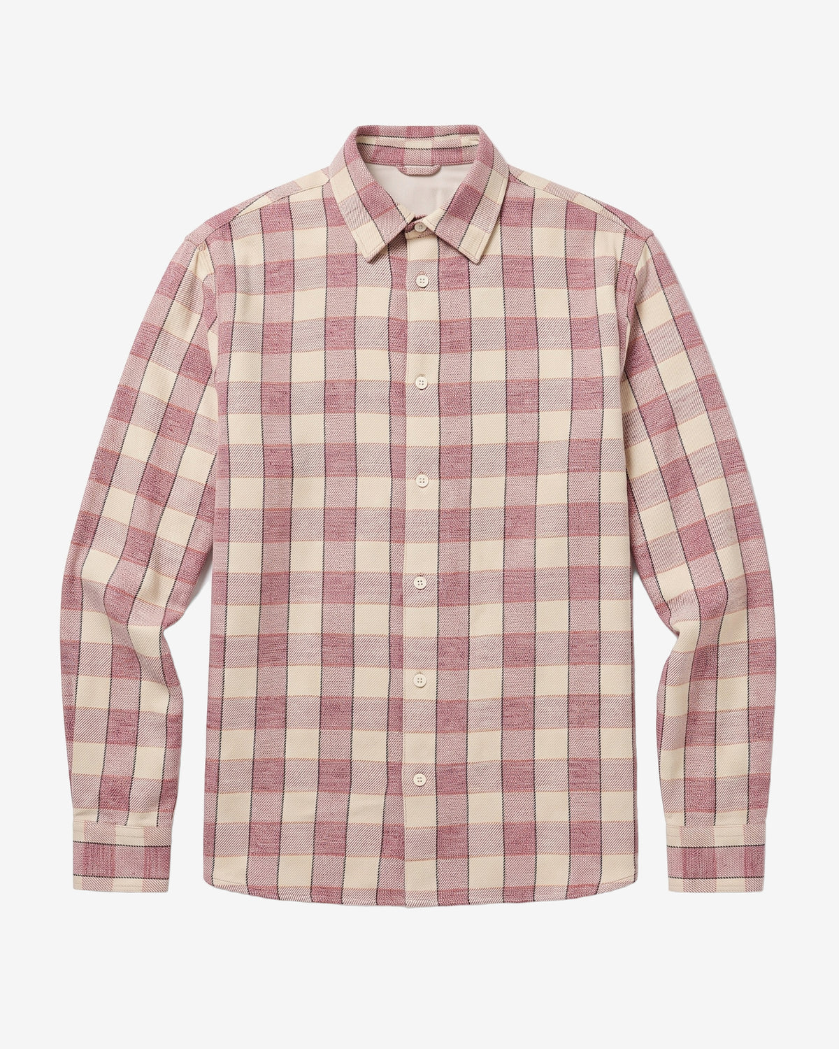 KnowledgeCotton Apparel - MEN Loose check shirt Shirts 7026 Brown check