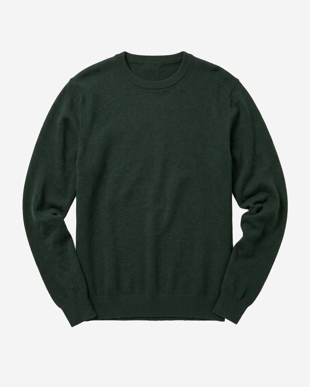 KnowledgeCotton Apparel - MEN Merino crew neck sweater Knits 1090 Forest Night