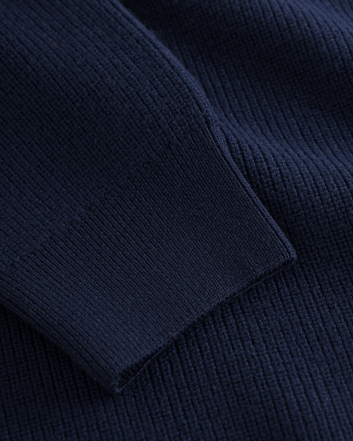 KnowledgeCotton Apparel - MEN O-neck merino wool rib knit Knits 1001 Total Eclipse