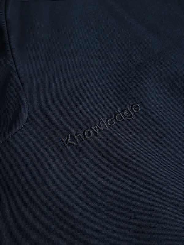 KnowledgeCotton Apparel - UNI Organic Cotton Canvas Anorak Jacket GOTS/Vegan Jackets 1001 Total Eclipse