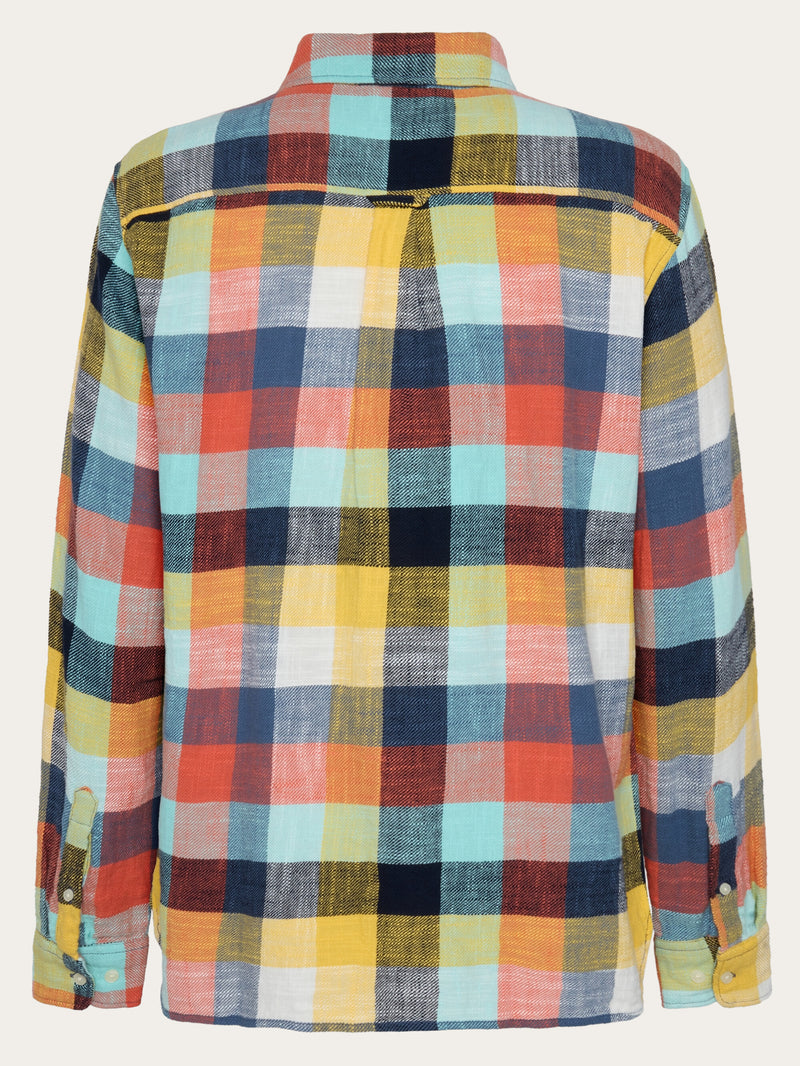 KnowledgeCotton Apparel - MEN Organic Cotton Checked Shirt GOTS/Vegan Shirts 7032 Multi check