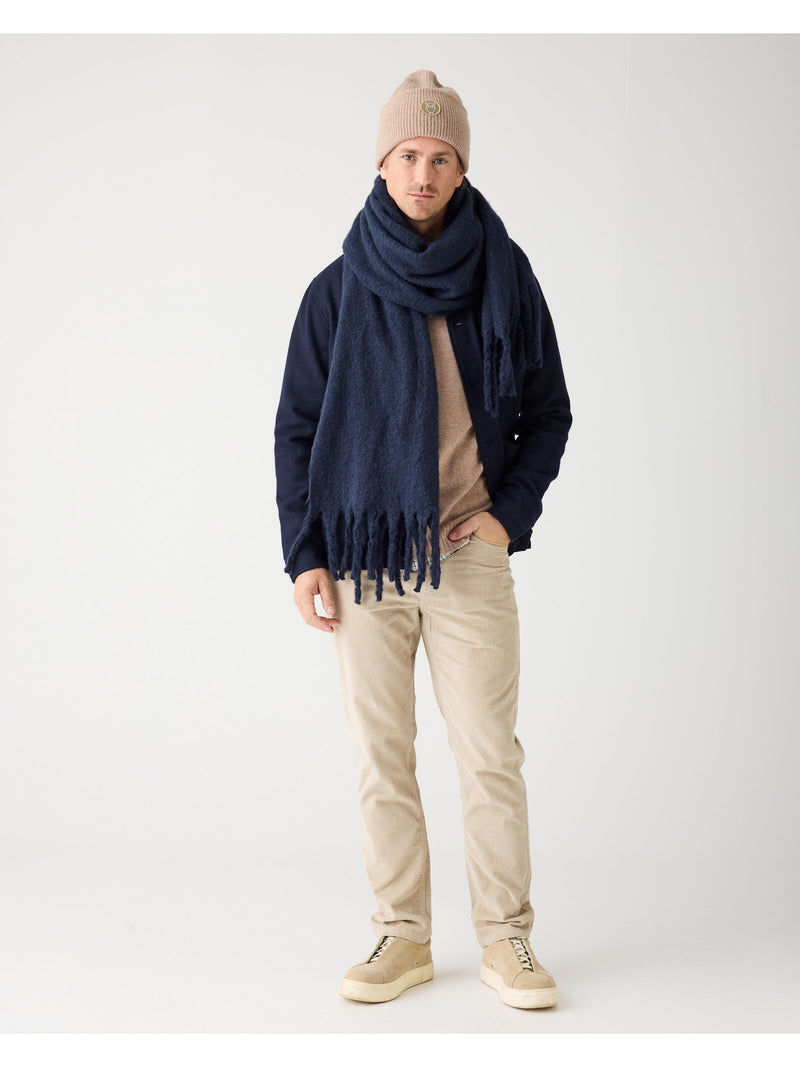 KnowledgeCotton Apparel - MEN Organic Cotton Chuck 5-pocket Corduroy Pants GOTS Pants 1228 Light feather gray