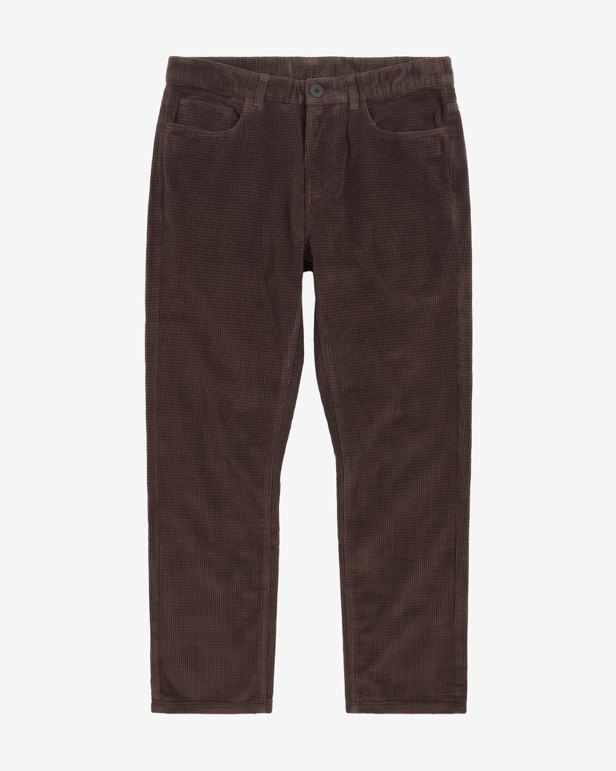 KnowledgeCotton Apparel - MEN Organic Cotton Chuck 5-pocket Corduroy Pants GOTS Pants 1487 Chocolate Torte