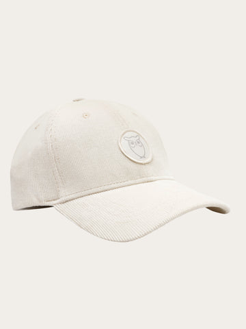 KnowledgeCotton Apparel - UNI Organic Cotton Corduroy Cap GOTS Caps 1387 Egret