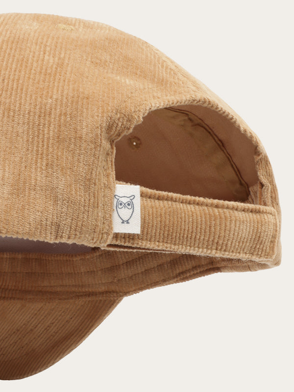 KnowledgeCotton Apparel - UNI Organic Cotton Corduroy Cap GOTS Caps 1484 Apple Cinnamon