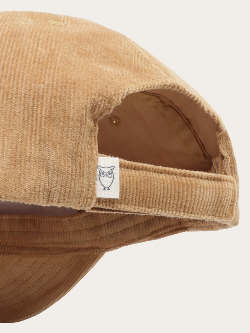 KnowledgeCotton Apparel - UNI Organic Cotton Corduroy Cap GOTS Caps 1484 Apple Cinnamon