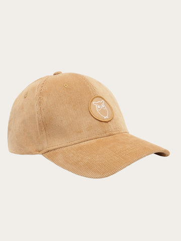KnowledgeCotton Apparel - UNI Organic Cotton Corduroy Cap GOTS Caps 1484 Apple Cinnamon