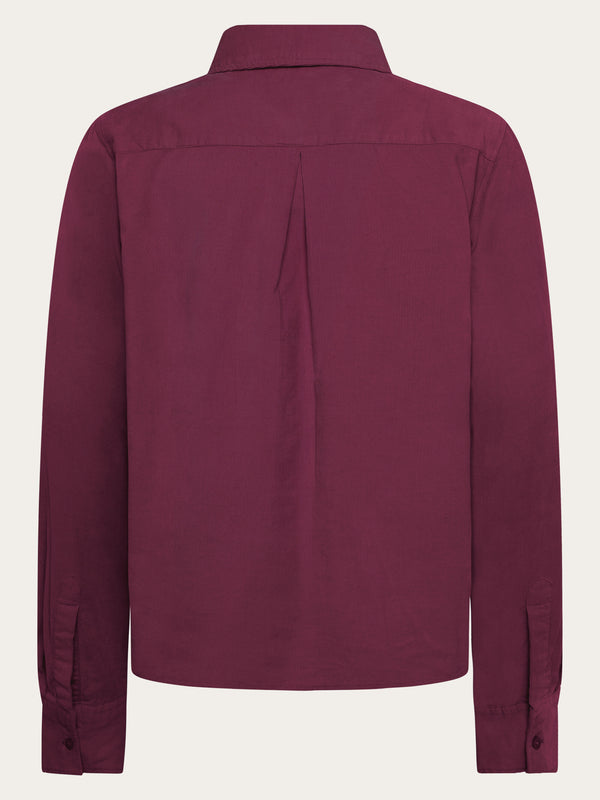 KnowledgeCotton Apparel - WMN Organic Cotton Corduroy Shirt GOTS Shirts 1281 Fig