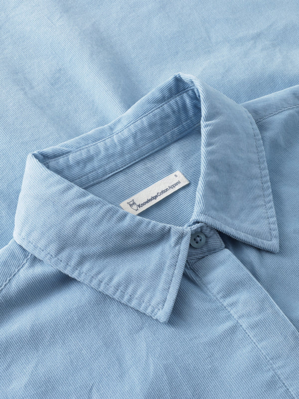KnowledgeCotton Apparel - WMN Organic Cotton Corduroy Shirt GOTS Shirts 1463 Glacier Lake