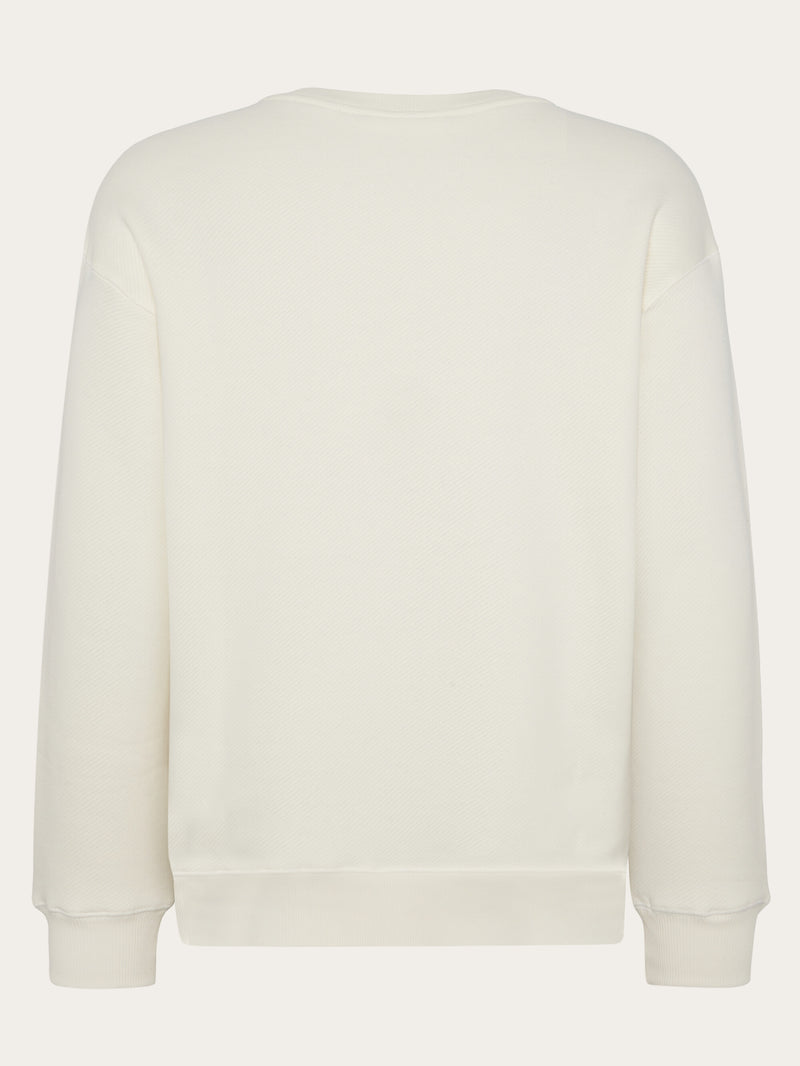 KnowledgeCotton Apparel - MEN Organic Cotton Crew Neck GOTS Sweats 1387 Egret