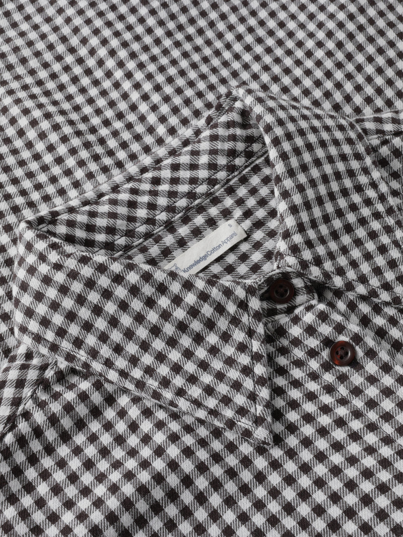 KnowledgeCotton Apparel - WMN Organic Cotton Double layer Shirt GOTS Shirts 7032 Multi check