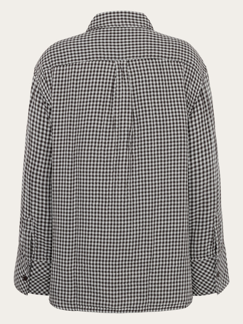 KnowledgeCotton Apparel - WMN Organic Cotton Double layer Shirt GOTS Shirts 7032 Multi check