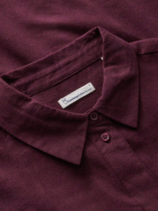 KnowledgeCotton Apparel - WMN Organic Cotton Flannel Shirt GOTS Shirts 1281 Fig