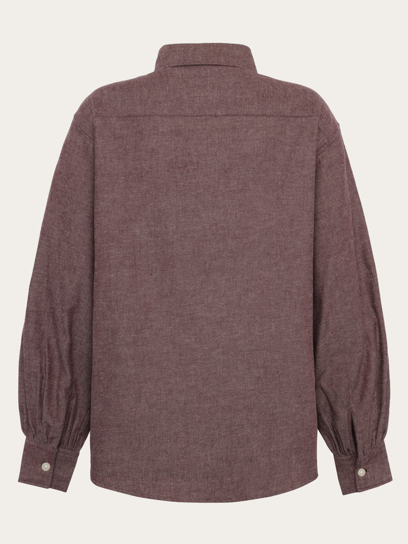 KnowledgeCotton Apparel - WMN Organic Cotton Flannel Shirt GOTS Shirts 1281 Fig