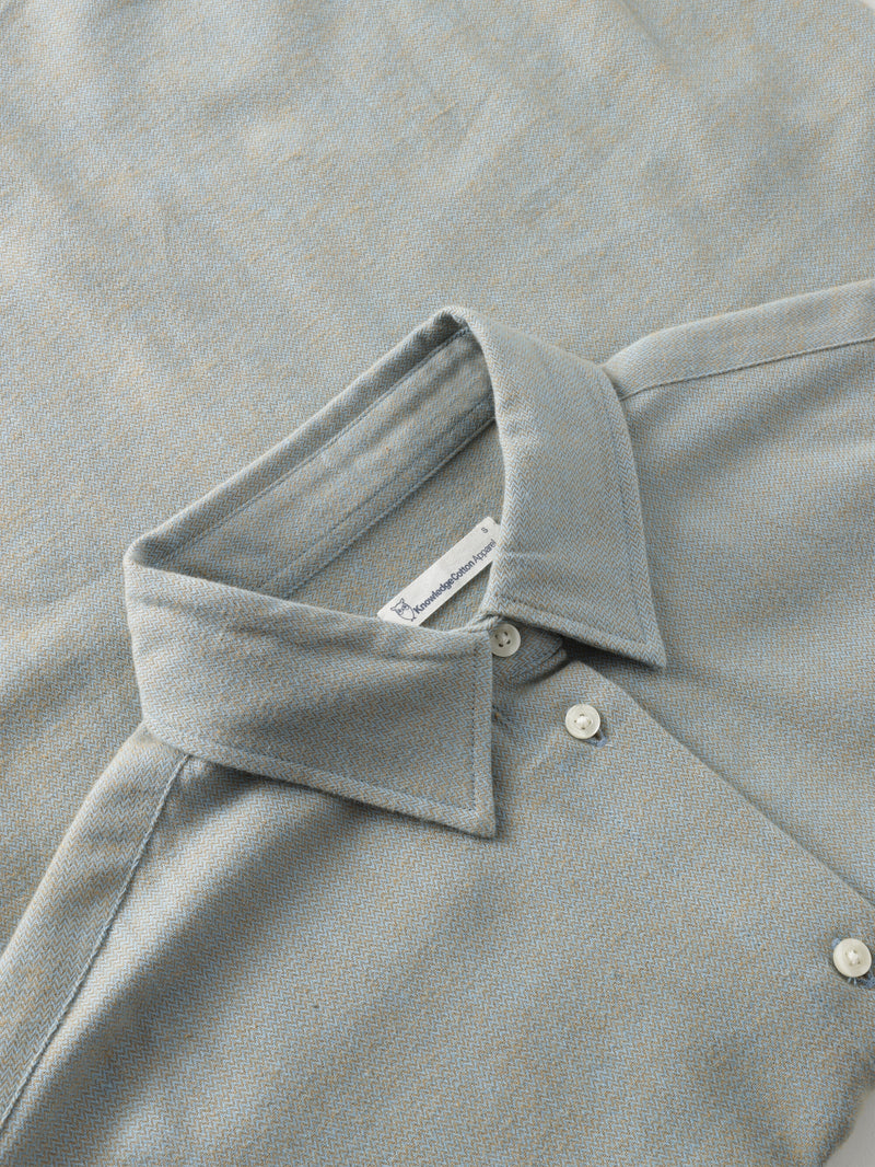 KnowledgeCotton Apparel - WMN Organic Cotton Flannel Shirt GOTS Shirts 1484 Apple Cinnamon