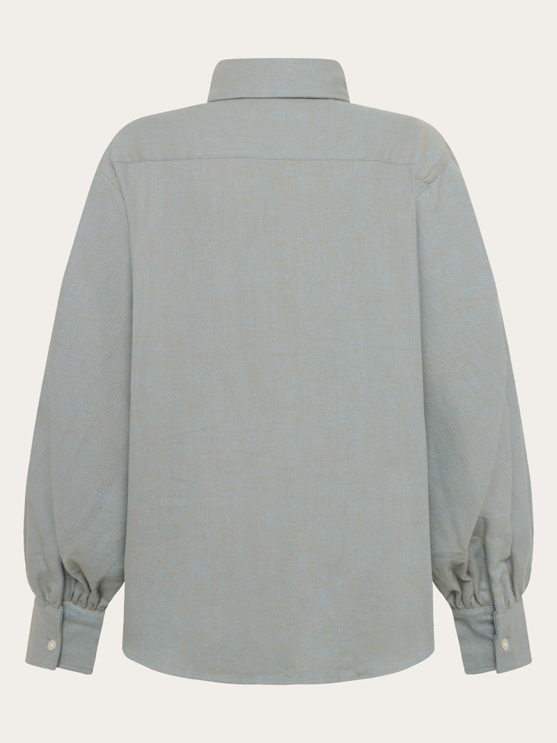 KnowledgeCotton Apparel - WMN Organic Cotton Flannel Shirt GOTS Shirts 1484 Apple Cinnamon
