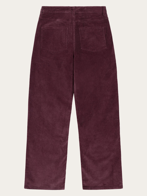 KnowledgeCotton Apparel - WMN Organic Cotton Gale Corduroy Pants GOTS Pants 1281 Fig
