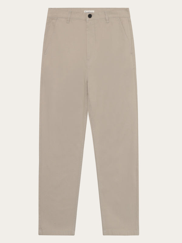 KnowledgeCotton Apparel - MEN Organic Cotton Tim Canvas Pants GOTS Pants 1228 Light feather gray
