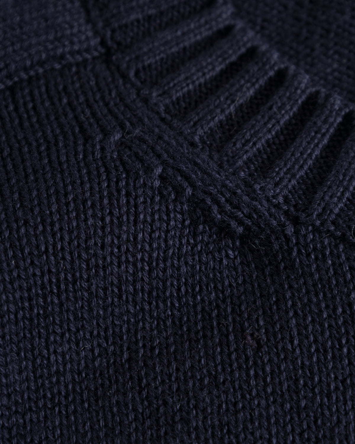 KnowledgeCotton Apparel - MEN Plain knitted crew neck Knits 1412 Night Sky