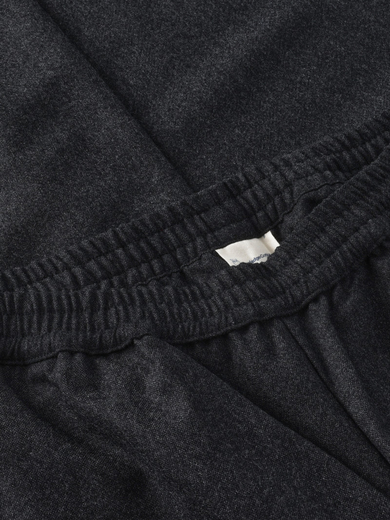 KnowledgeCotton Apparel - WMN Posey wide wool pants Pants 1073 Dark Grey Melange