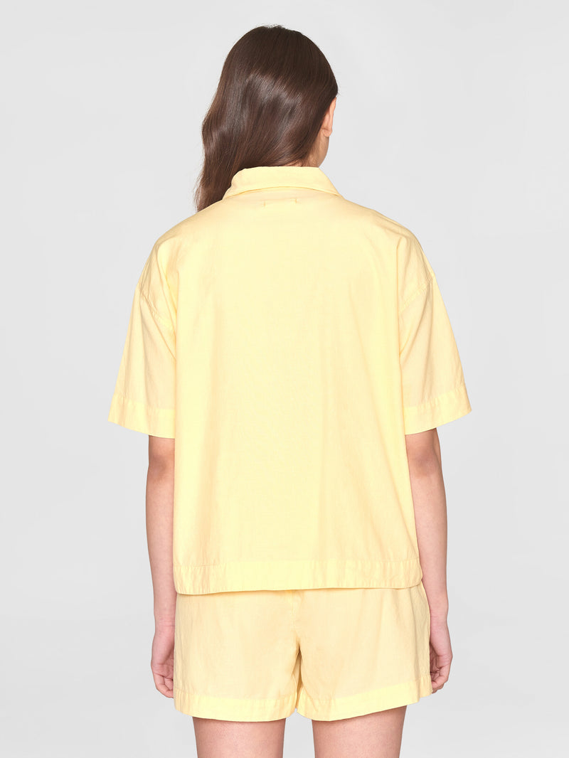 KnowledgeCotton Apparel - WMN Pyjama short sleeved shirt - GOTS/Vegan Shirts 1352 Impala