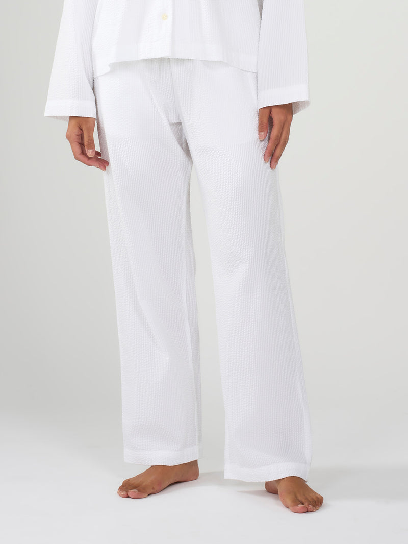 KnowledgeCotton Apparel - WMN Pyjamas set Homewear 1010 Bright White